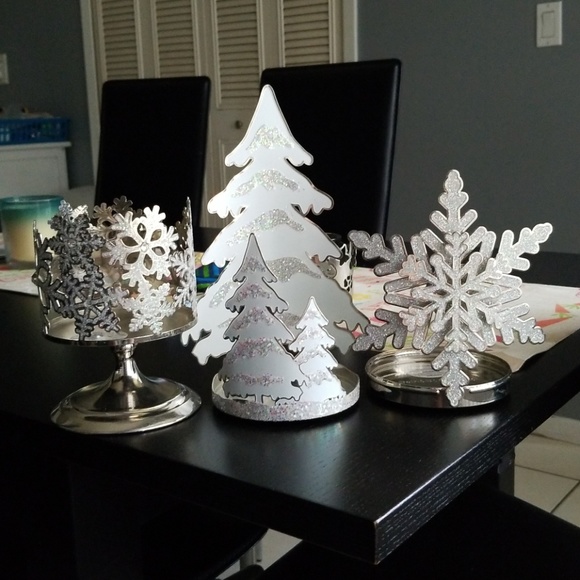 Baths And Body Works 3 Wick Candle Holders Bundle Nwt